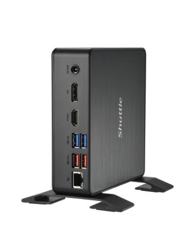Shuttle NC40U PC/estación de trabajo barebone 0.84L sized PC Negro 7305 Intel® SoC 1,1 GHz