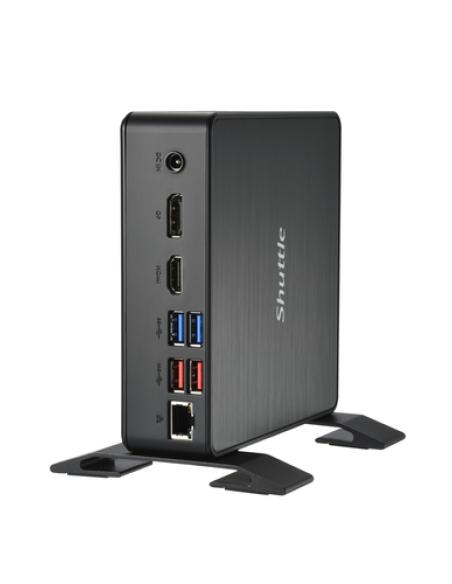 Shuttle NC40U PC/estación de trabajo barebone 0.84L sized PC Negro 7305 Intel® SoC 1,1 GHz