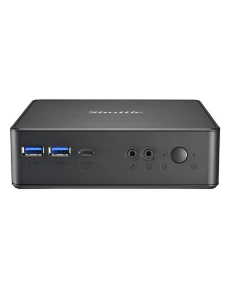 Shuttle NC40U PC/estación de trabajo barebone 0.84L sized PC Negro 7305 Intel® SoC 1,1 GHz