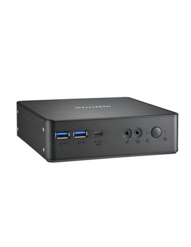 Shuttle NC40U PC/estación de trabajo barebone 0.84L sized PC Negro 7305 Intel® SoC 1,1 GHz