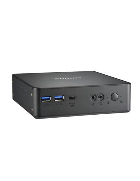 Shuttle NC40U PC/estación de trabajo barebone 0.84L sized PC Negro 7305 Intel® SoC 1,1 GHz