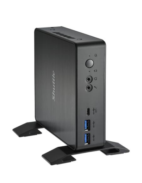 Shuttle NC40U PC/estación de trabajo barebone 0.84L sized PC Negro 7305 Intel® SoC 1,1 GHz