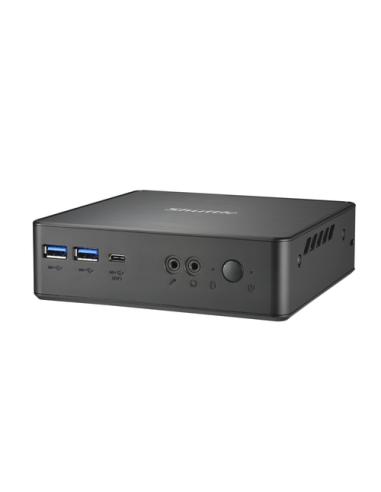 Shuttle NC40U PC/estación de trabajo barebone 0.84L sized PC Negro 7305 Intel® SoC 1,1 GHz