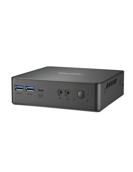 Shuttle NC40U PC/estación de trabajo barebone 0.84L sized PC Negro 7305 Intel® SoC 1,1 GHz