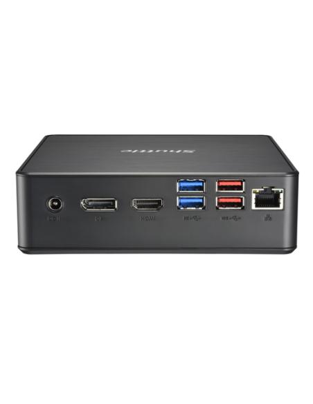 Shuttle NC40U PC/estación de trabajo barebone 0.84L sized PC Negro 7305 Intel® SoC 1,1 GHz