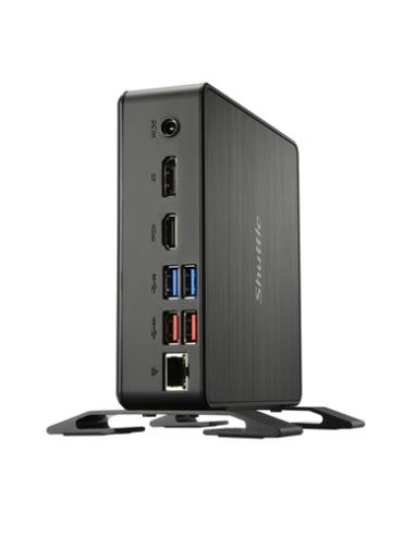 Shuttle NC40U PC/estación de trabajo barebone 0.84L sized PC Negro 7305 Intel® SoC 1,1 GHz