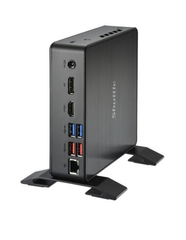 Shuttle NC40U PC/estación de trabajo barebone 0.84L sized PC Negro 7305 Intel® SoC 1,1 GHz