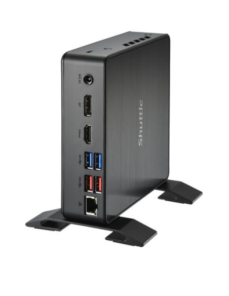 Shuttle NC40U PC/estación de trabajo barebone 0.84L sized PC Negro 7305 Intel® SoC 1,1 GHz