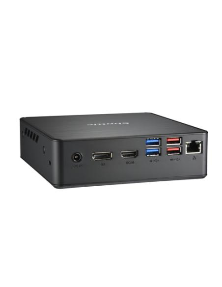 Shuttle NC40U PC/estación de trabajo barebone 0.84L sized PC Negro 7305 Intel® SoC 1,1 GHz