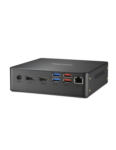Shuttle NC40U PC/estación de trabajo barebone 0.84L sized PC Negro 7305 Intel® SoC 1,1 GHz