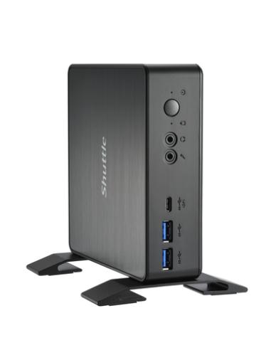Shuttle NC40U PC/estación de trabajo barebone 0.84L sized PC Negro 7305 Intel® SoC 1,1 GHz