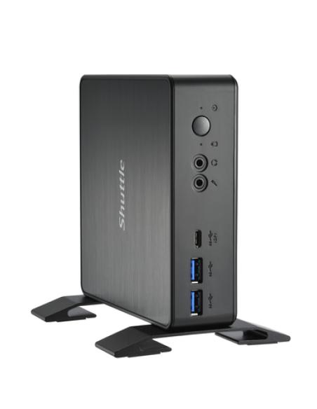Shuttle NC40U PC/estación de trabajo barebone 0.84L sized PC Negro 7305 Intel® SoC 1,1 GHz