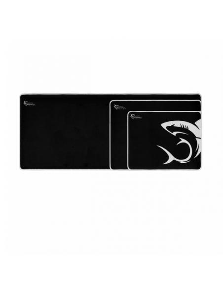 White Shark SHARK L Alfombrilla de ratón para juegos Negro, Blanco