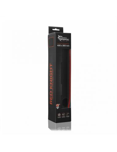 White Shark Red Knight Alfombrilla de ratón para juegos Negro, Rojo, Blanco
