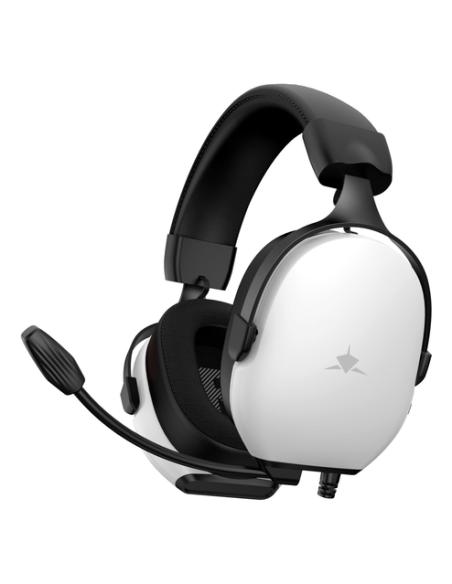 White Shark FOX Auriculares Alámbrico Diadema Juego Blanco, Negro