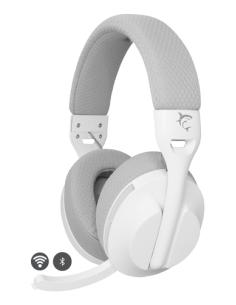 White Shark FALCON Auriculares Inalámbrico y alámbrico Diadema Juego USB Tipo C Bluetooth Blanco, Gris
