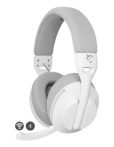 White Shark FALCON Auriculares Inalámbrico y alámbrico Diadema Juego USB Tipo C Bluetooth Blanco, Gris