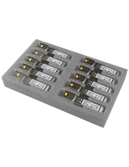 StarTech.com Paquete de 10 Módulos SFP Compatibles con Cisco GLC-T - 1000BASE-T - SFP a RJ45 Cat6 / Cat5e - SFP Ethernet Gigabit