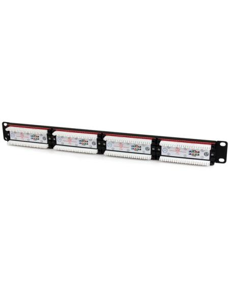 StarTech.com Panel de Parcheo 1U Cat6 110 con 24 Puertos para Montaje en Rack