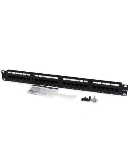 StarTech.com Panel de Parcheo 1U Cat6 110 con 24 Puertos para Montaje en Rack