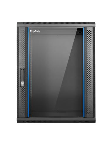 Phasak PHO 2216D armario rack 16U Bastidor de pared Negro