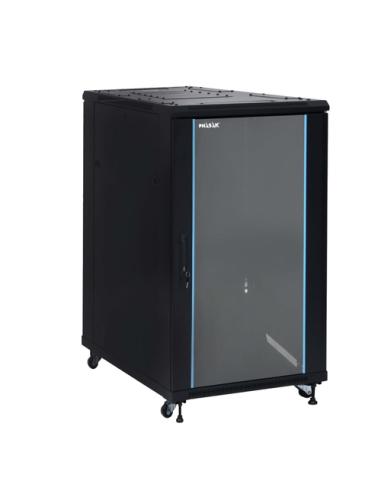 Phasak Armario Rack PRO 19" 22U 600 x 600 negro con ventilación - PHO 6622 (desmontado)