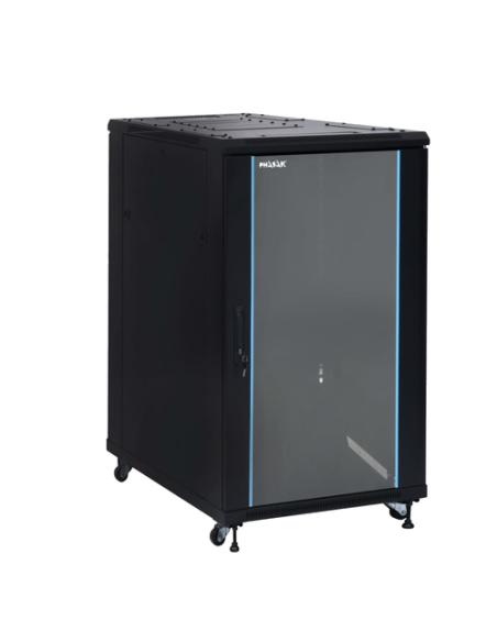 Phasak Armario Rack PRO 19" 22U 600 x 600 negro con ventilación - PHO 6622 (desmontado)