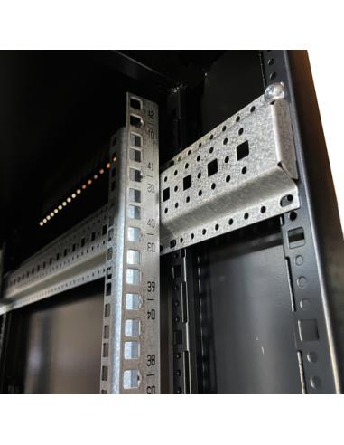 Phasak Armario Rack PRO 19" 42U 600 x 1000 negro con ventilación - PHO 6142 (desmontado)