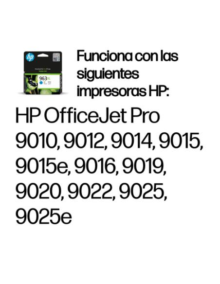HP Cartucho de tinta Original 963XL cian de alta capacidad