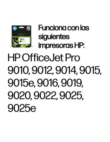 HP Cartucho de tinta Original 963XL negro de alta capacidad