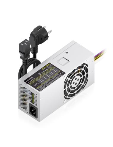 AISENS Fuente Alimentacion TFX 500W con Cable de Alimentacion OEM, Plata