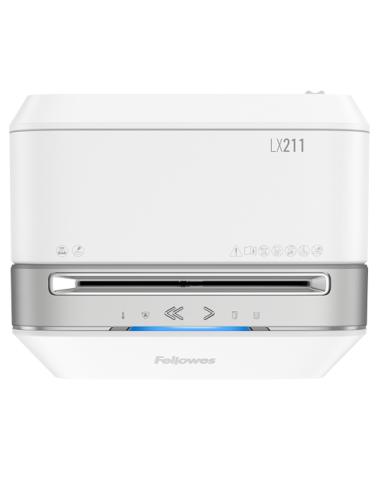 Fellowes LX Series Powershred LX21 triturador de papel Microcorte Gris, Blanco