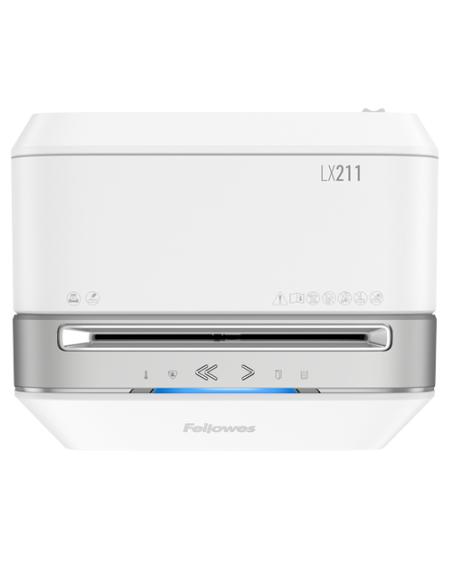 Fellowes LX Series Powershred LX21 triturador de papel Microcorte Gris, Blanco