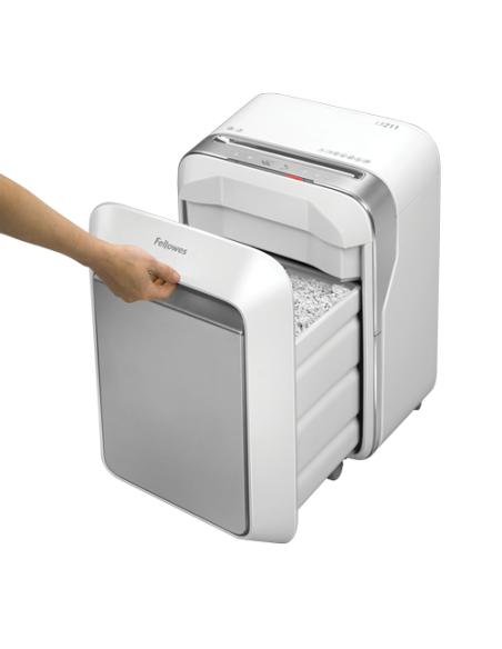 Fellowes LX Series Powershred LX21 triturador de papel Microcorte Gris, Blanco