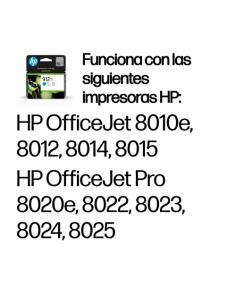HP Cartucho de tinta Original 912XL cian de alta capacidad 2