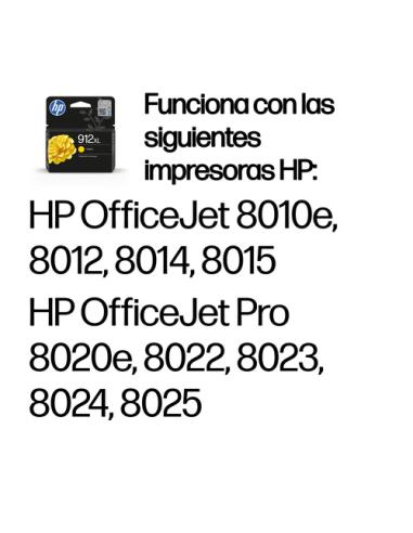 HP Cartucho de tinta Original 912XL amarillo de alta capacidad