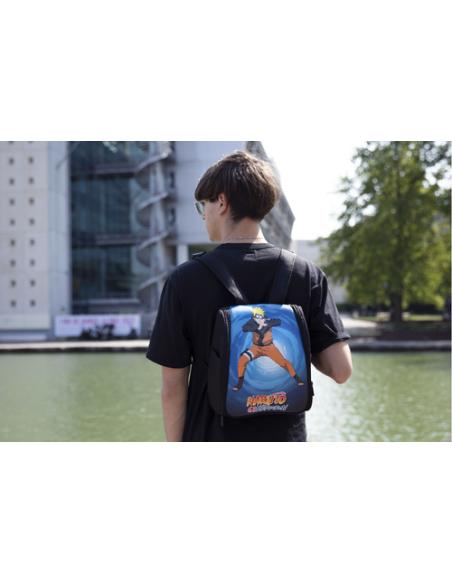 Konix Naruto Mochila Nintendo Negro, Azul, Naranja