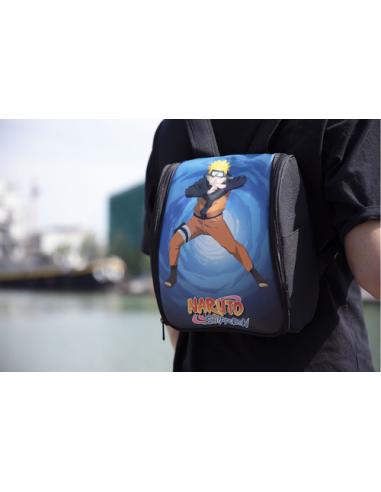 Konix Naruto Mochila Nintendo Negro, Azul, Naranja