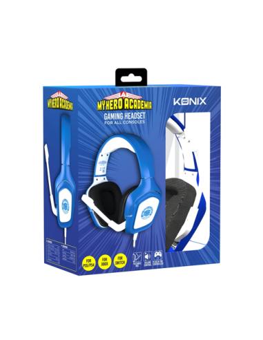 Konix My Hero Academia 80761117846 auricular y casco Auriculares Alámbrico Diadema Juego Azul, Blanco