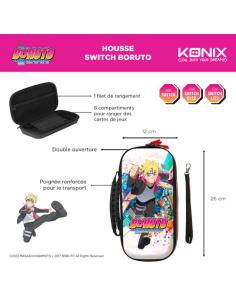 Konix Boruto 81531118356 funda para consola portátil Funda protectora rígida Nintendo EVA (Etileno Acetato de Vinilo) Multicolor 2