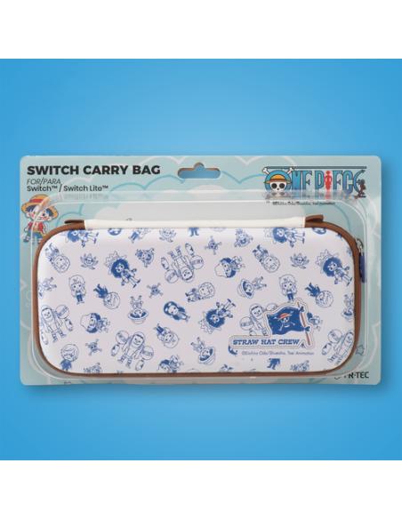 Blade Gaming Switch & Switch Lite One Piece Bag “Chibi” Funda de protección Nintendo Azul, Marrón, Blanco