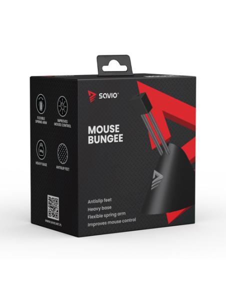 Savio Mouse Bungee Mouse cable holder stable non-slip flexible arm MB-01 1 pieza(s)