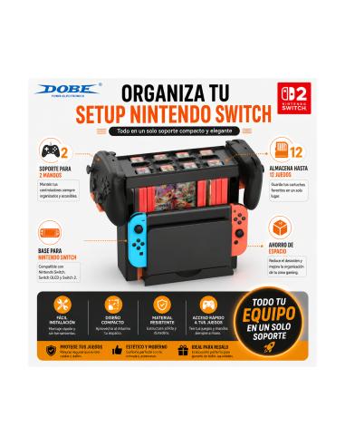 DOBE SOPORTE ALMACENAMIENTO JUEGOS Y MANDOS NINTENDO SWITCH 1_2 6972520258824
