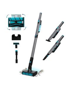 Cecotec Scoba 2100 Twice Aspiradora vertical Batería Secar Ciclónico Sin bolsa 210 W Negro, Azul 2,5 Ah