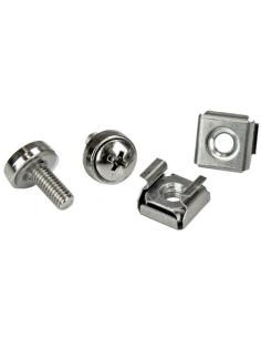 StarTech.com Paquete de 20 Tornillos M5 de 12 mm - Kit de Montaje con Tuercas Jaula de Agujero Cuadrado y Herramienta de Instala