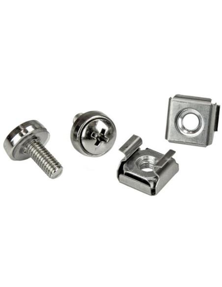 StarTech.com Paquete de 20 Tornillos M5 de 12 mm - Kit de Montaje con Tuercas Jaula de Agujero Cuadrado y Herramienta de Instala