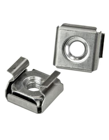 StarTech.com Paquete de 20 Tornillos M5 de 12 mm - Kit de Montaje con Tuercas Jaula de Agujero Cuadrado y Herramienta de Instala