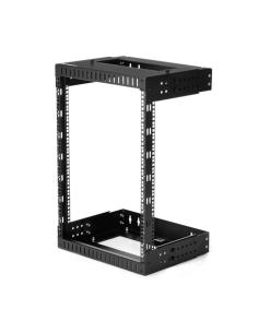 StarTech.com Rack de Servidores Abierto de 15U de Pared - de 19 Pulgadas - de 2 Columnas - de Profundidad Ajustable - para Equip