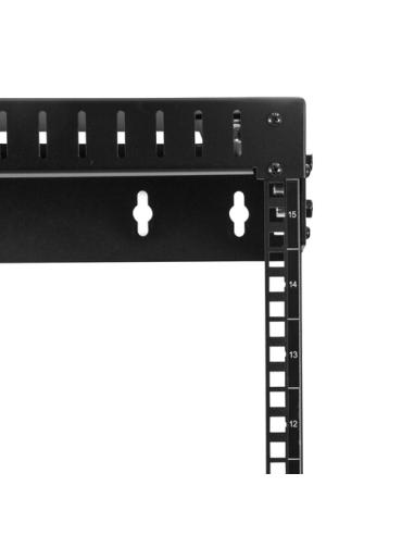 StarTech.com Rack de Servidores Abierto de 15U de Pared - de 19 Pulgadas - de 2 Columnas - de Profundidad Ajustable - para Equip