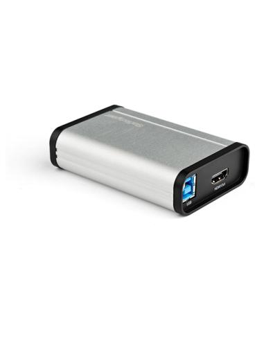 StarTech.com Dispositivo de Captura de Vídeo HDMI a USB-C 1080p 60fps - Capturadora Externa USB 3.0 USB Tipo C de Transmisión en